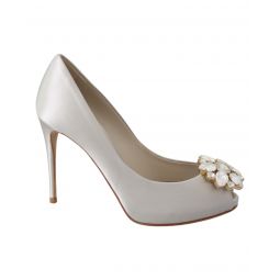 Dolce & Gabbana Gorgeous Crystals Peep Toe Heels Pumps