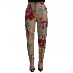 Dolce & Gabbana Floral High Waist Pants