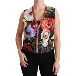 Dolce & Gabbana Floral Sleeveless Waistcoat Top Vest