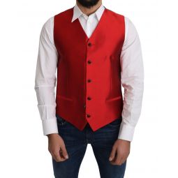 Dolce & Gabbana Silk Formal Waist Coat Vest
