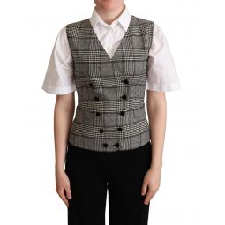 Dolce & Gabbana Checkered Sleeveless Vest