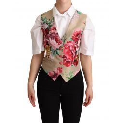 Dolce & Gabbana Floral Print Button Closure Vest