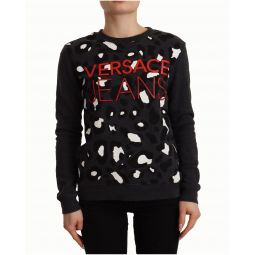 Versace Jeans Leopard Long Sleeves Pullover Sweater