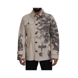 Dolce & Gabbana Camouflage Cotton Long Sleeves Casual Shirt