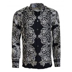 Dolce & Gabbana Floral Baroque Silk Satin Shirt