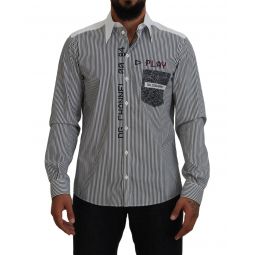 Dolce & Gabbana Striped Printed Cotton Shirt