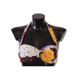 Dolce & Gabbana Gorgeous Floral Print Bikini Top