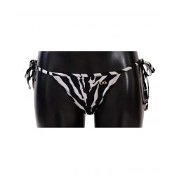 Dolce & Gabbana Zebra Print Drawstring Bikini Bottom