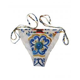 Dolce & Gabbana Floral Print Tie-Side Bikini Bottom