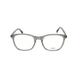 Brioni Mens Square/Rectangle Grey Grey Transparent Fashion Designer Eyewear