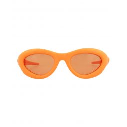 Bottega Veneta Unisex Round/Oval Orange Orange Orange Fashion Designer Eyewear