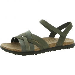 Around Town Arin Backstrap Womens Leather Cork Slingback Sandals