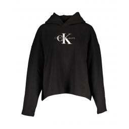 Calvin Klein Cotton Sweater with Hood and Embroidery
