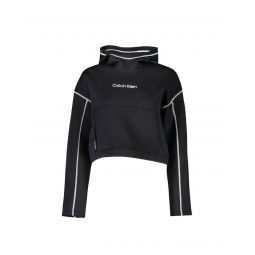Calvin Klein Polyester Hooded Sweatshirt with Contrast Details and Logo Print
