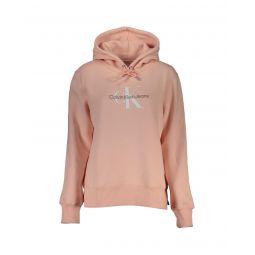Calvin Klein Cotton Hooded Sweatshirt with Logo Print and Embroidery
