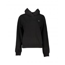 Calvin Klein Long Sleeve Hooded Sweater with Logo and Regenerative Cotton