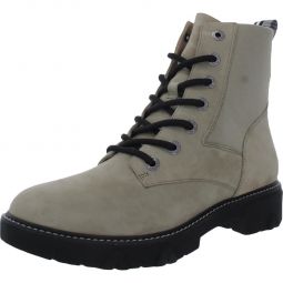 Hudson Womens Arch Support Ankle Combat & Lace-up Boots