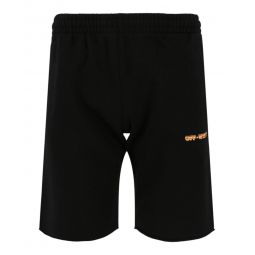 Off-White Mens Arrows-Print Track Shorts