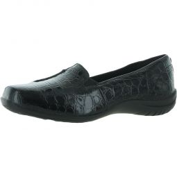 Purpose Womens Patent Embossed Fashion Loafers