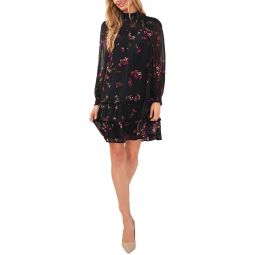 Floral Charm Womens Floral Smocked Mini Dress