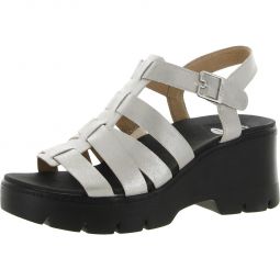 Check It Out Womens Strappy Ankle Strap Wedge Sandals