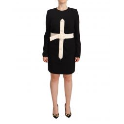 Givenchy Wool Long Sleeves Belted Mini Sheath Dress