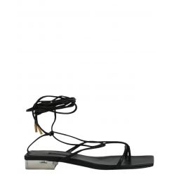 Versace Womens Lace-Up Sandals