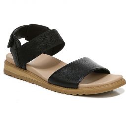 Island Life Womens Faux Leather Ankle Strap Slingback Sandals