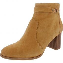 Palomaa Womens Leather Heel Ankle Boots