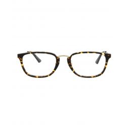 Gucci Mens Square/Rectangle Havana Gold Transparent Fashion Designer Eyewear