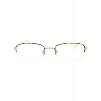 Gucci Unisex Round/Oval Gold Gold Transparent Fashion Designer Eyewear