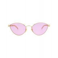 Gucci Womens Cat Eye Gold Gold Pink Fashion Designer Eyewear