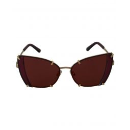 Dolce & Gabbana Violet Mirrored Cat Eye Sunglasses