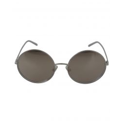 Dolce & Gabbana Plated Round Gray Lenses Sunglasses