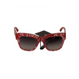 Dolce & Gabbana Lace Rectangle Shades Sunglasses