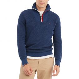 Big & Tall Manhattan Mens 1/4 Zip Pullover Mock Turtleneck Sweater