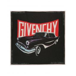 Givenchy Unisex-Adult Car Logo Print Silk Scarf
