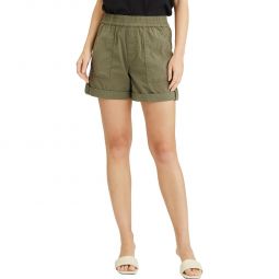 Switchback Womens Cuffed Cargo Casual Shorts