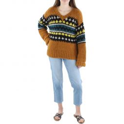 Womens Alpaca Boatneck Pullover Sweater