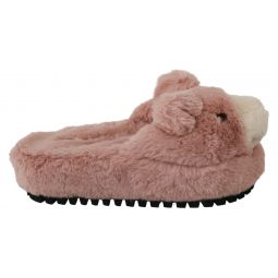 Dolce & Gabbana Chic Pink Bear House Slippers by Womens D&G