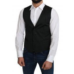 Dolce & Gabbana Silk Formal Button-Up Vest