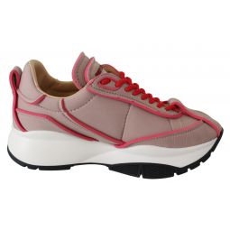 Jimmy Choo Ballet Pink and Red Raine Womens Sneakers