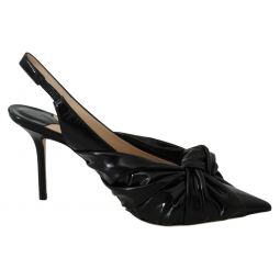 Jimmy Choo Black Patent Leather Annabell 85 Womens Pumps