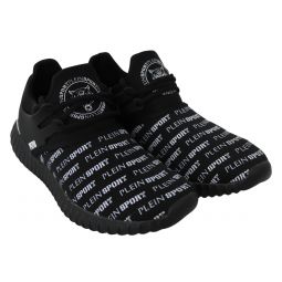 Plein Sport Black Polyester Runner Henry Sneakers Mens Shoes
