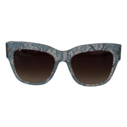 Dolce & Gabbana Elegant Lace Detail Blue Womens Sunglasses