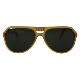 Dolce & Gabbana Chic Yellow Aviator Acetate Womens Sunglasses
