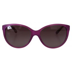 Dolce & Gabbana Chic Purple Acetate Round Womens Sunglasses