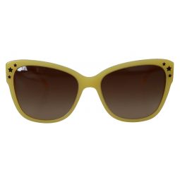 Dolce & Gabbana Chic Yellow Acetate Gradient Womens Sunglasses