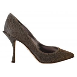 Dolce & Gabbana Elegant Silver Heels Pumps Womens Classic