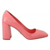 Prada Elegant Square Toe Pink Womens Heels
